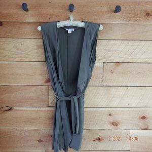Artisan NY Long vest with tie belt